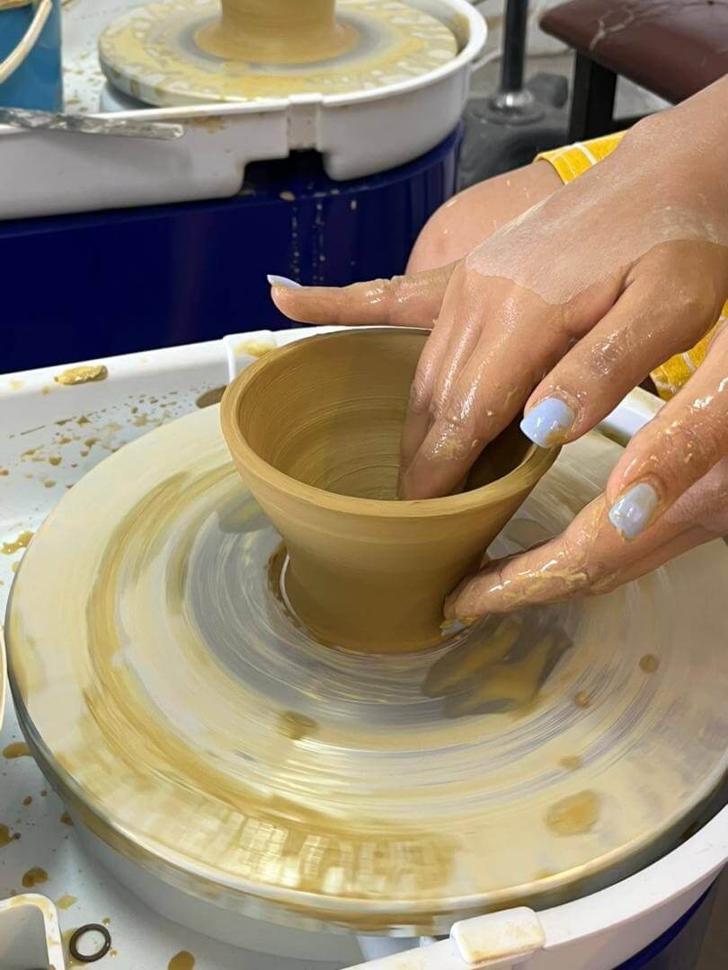 Pottery throwing at RAAQUU