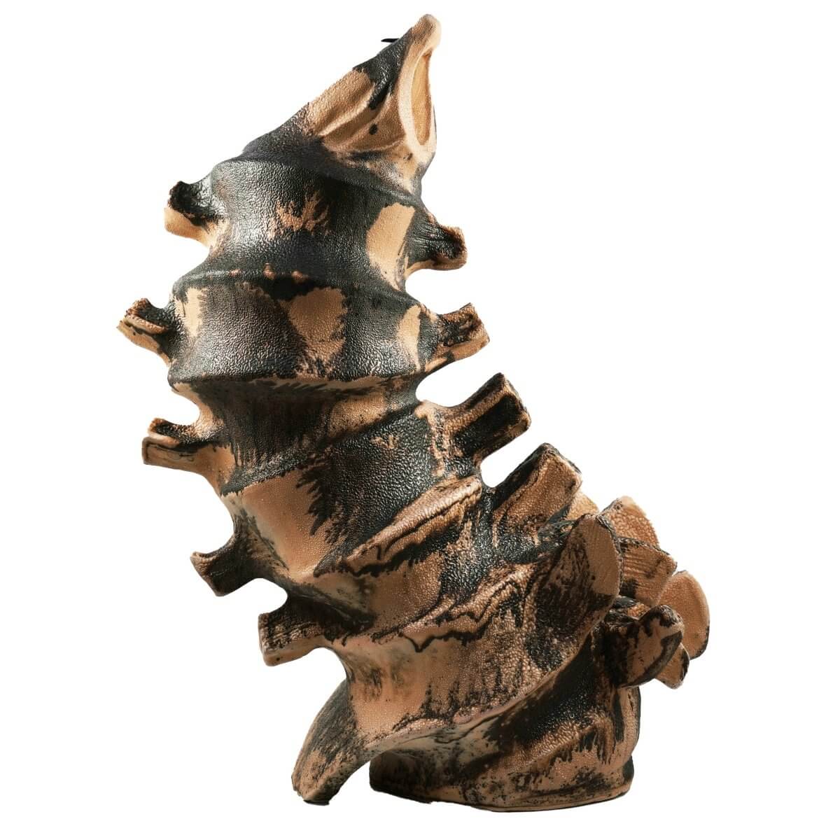 Bone series no. 4 - Bones collection raku ceramic pottery sculpture by Adil Ghani Unique Handmade ceramic pottery raku vases, urns, and home decor, sculptures, wall decor, gifts by Adil Ghani