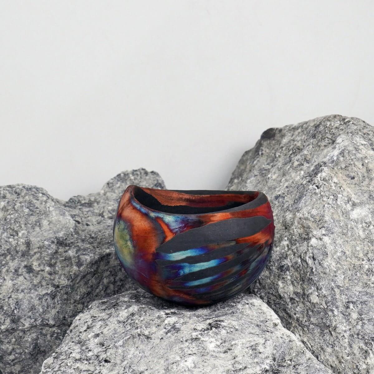 Hikari Ceramic Raku Pottery Vase - RAAQUU
