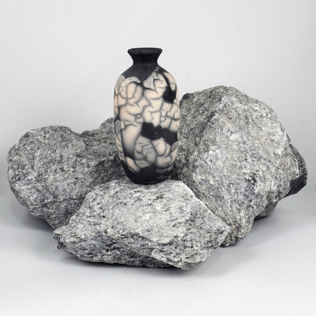 Koban Ceramic Raku Pottery Vase with Water Tube - RAAQUU