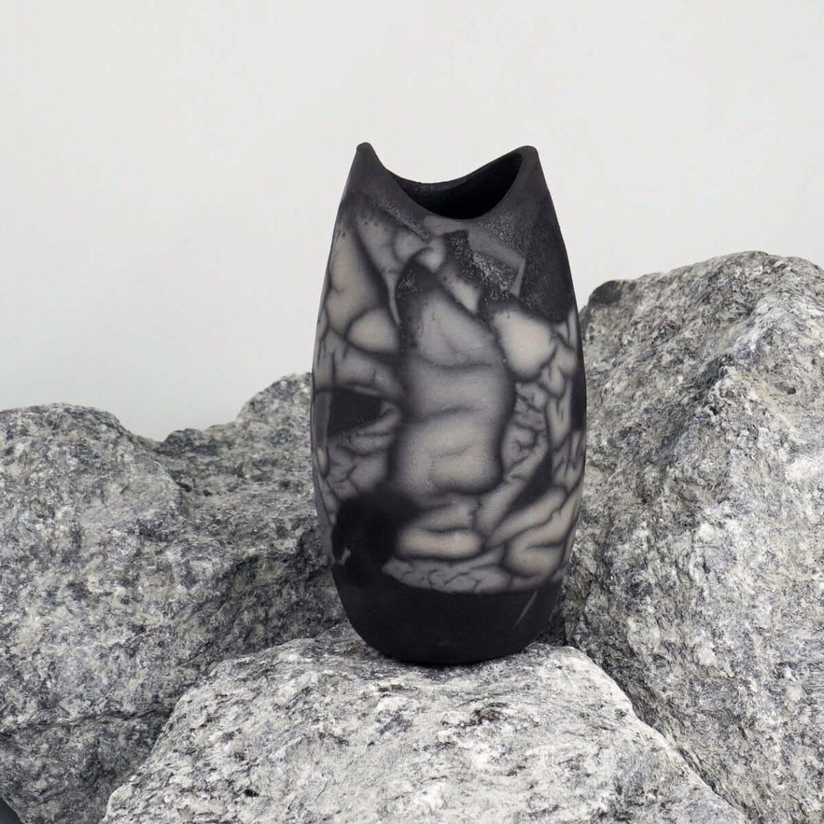 Koi Ceramic Raku Pottery Vase - RAAQUU