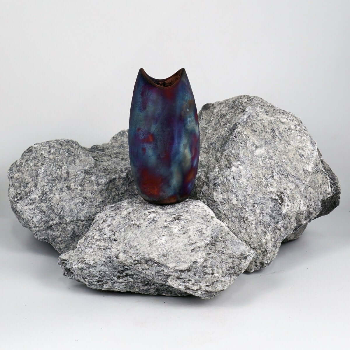 Koi Ceramic Raku Pottery Vase - RAAQUU