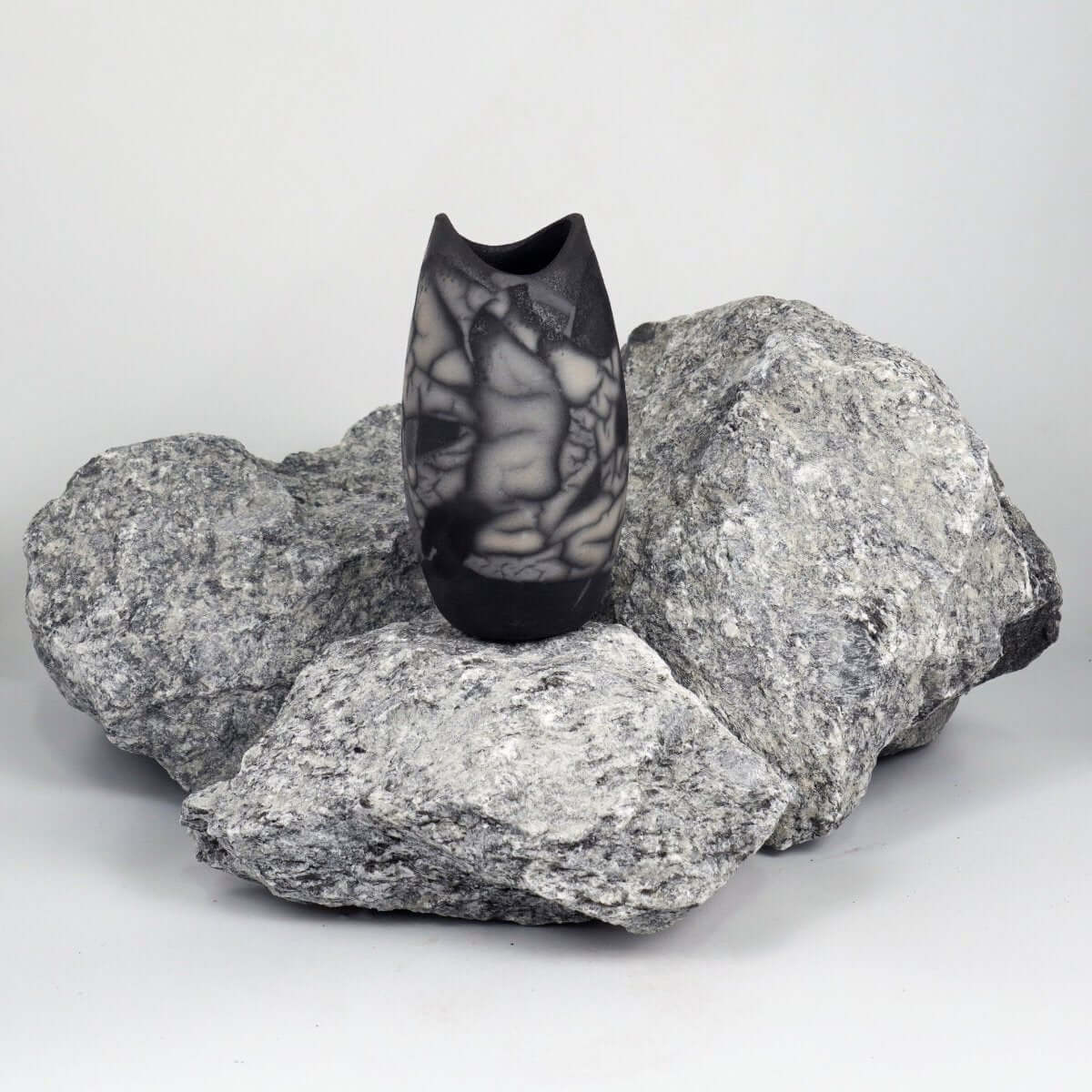 Koi Ceramic Raku Pottery Vase - RAAQUU