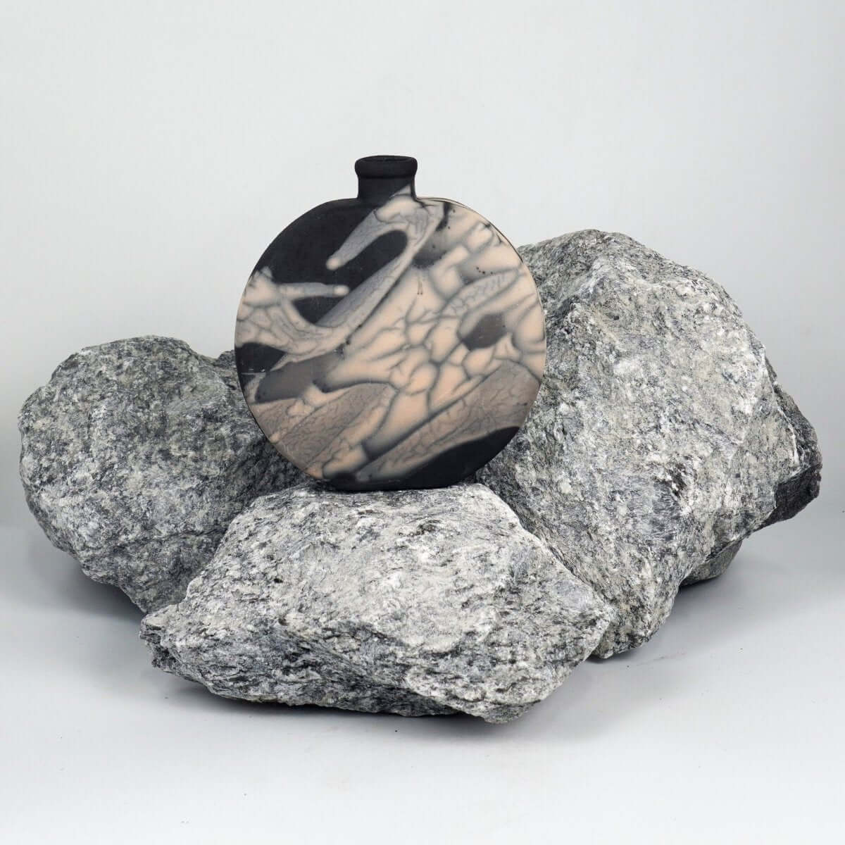 Kumo Ceramic Raku Pottery Vase - RAAQUU