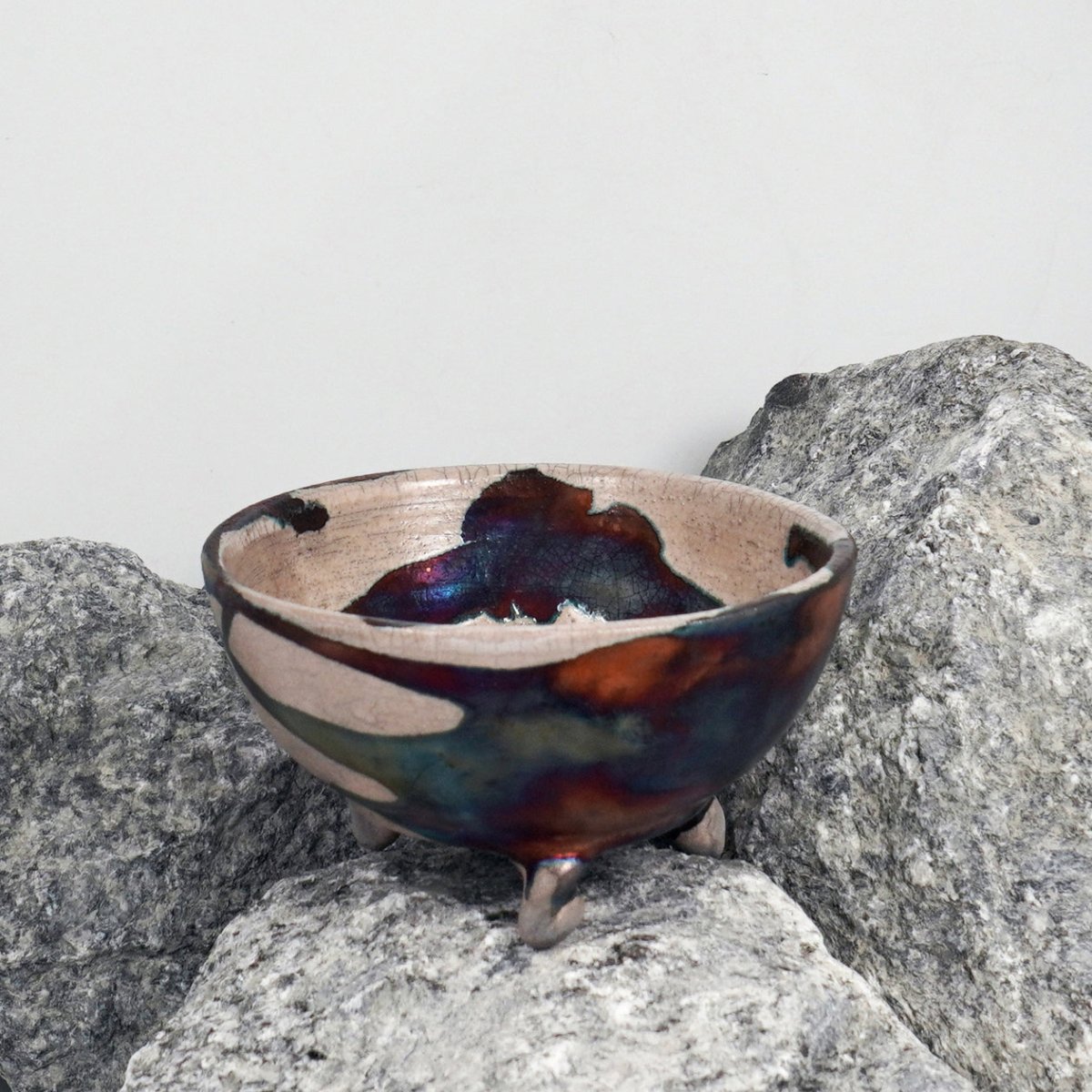 Mizu Ceramic Raku Pottery Bowl - RAAQUU