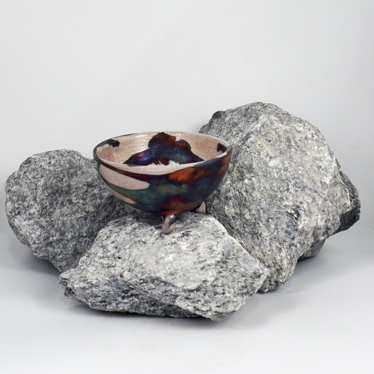 Mizu Ceramic Raku Pottery Bowl - RAAQUU