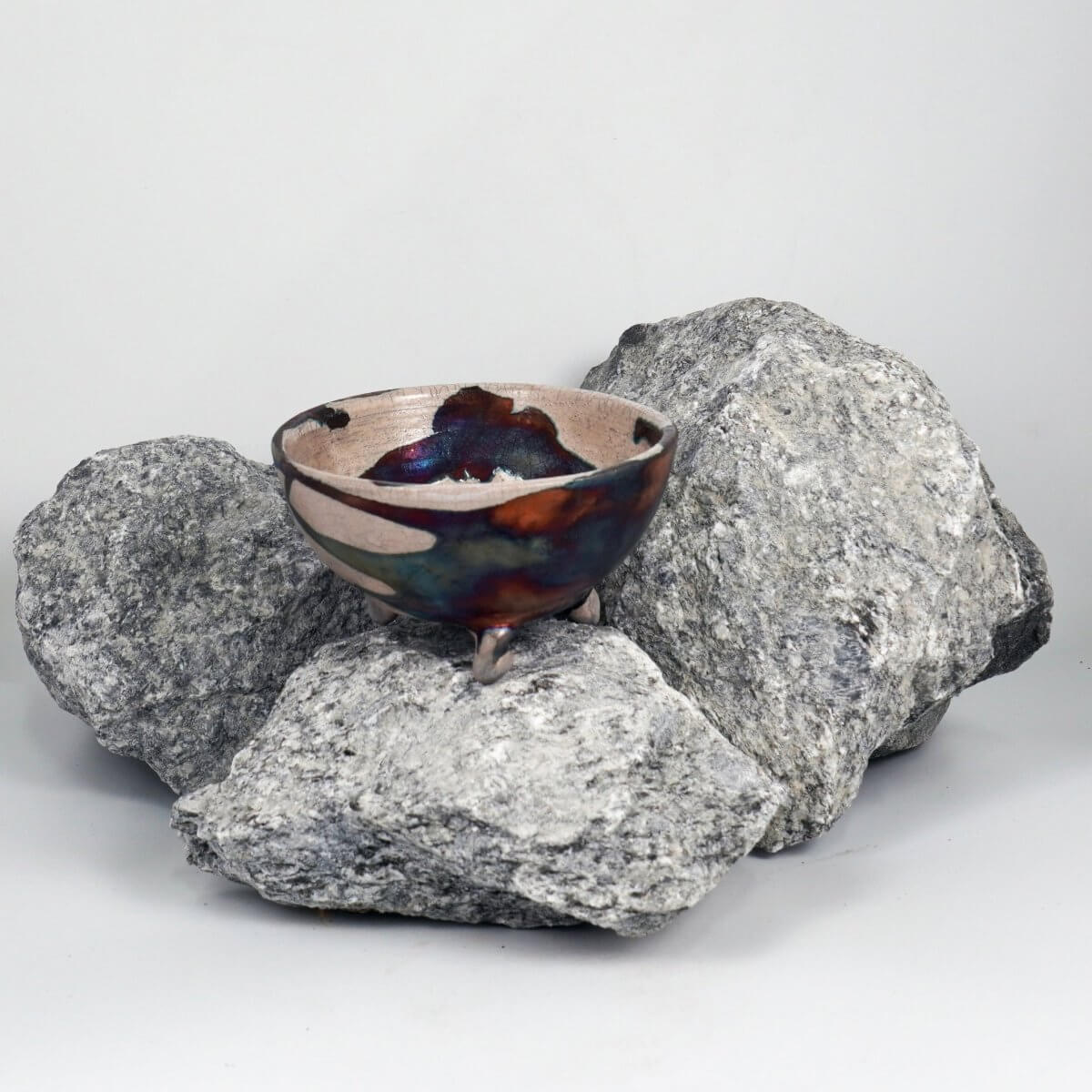 Mizu Ceramic Raku Pottery Bowl - RAAQUU