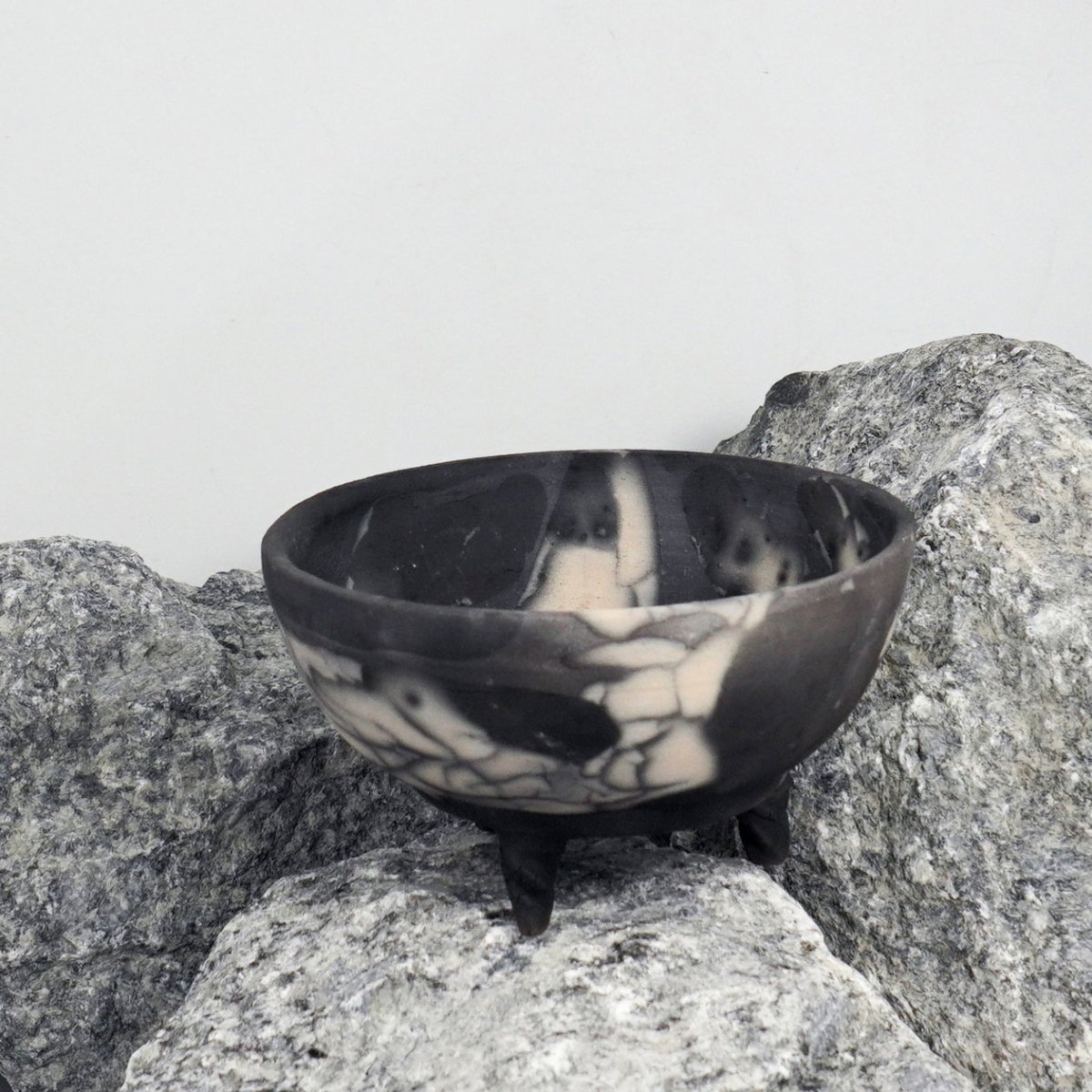 Mizu Ceramic Raku Pottery Bowl - RAAQUU
