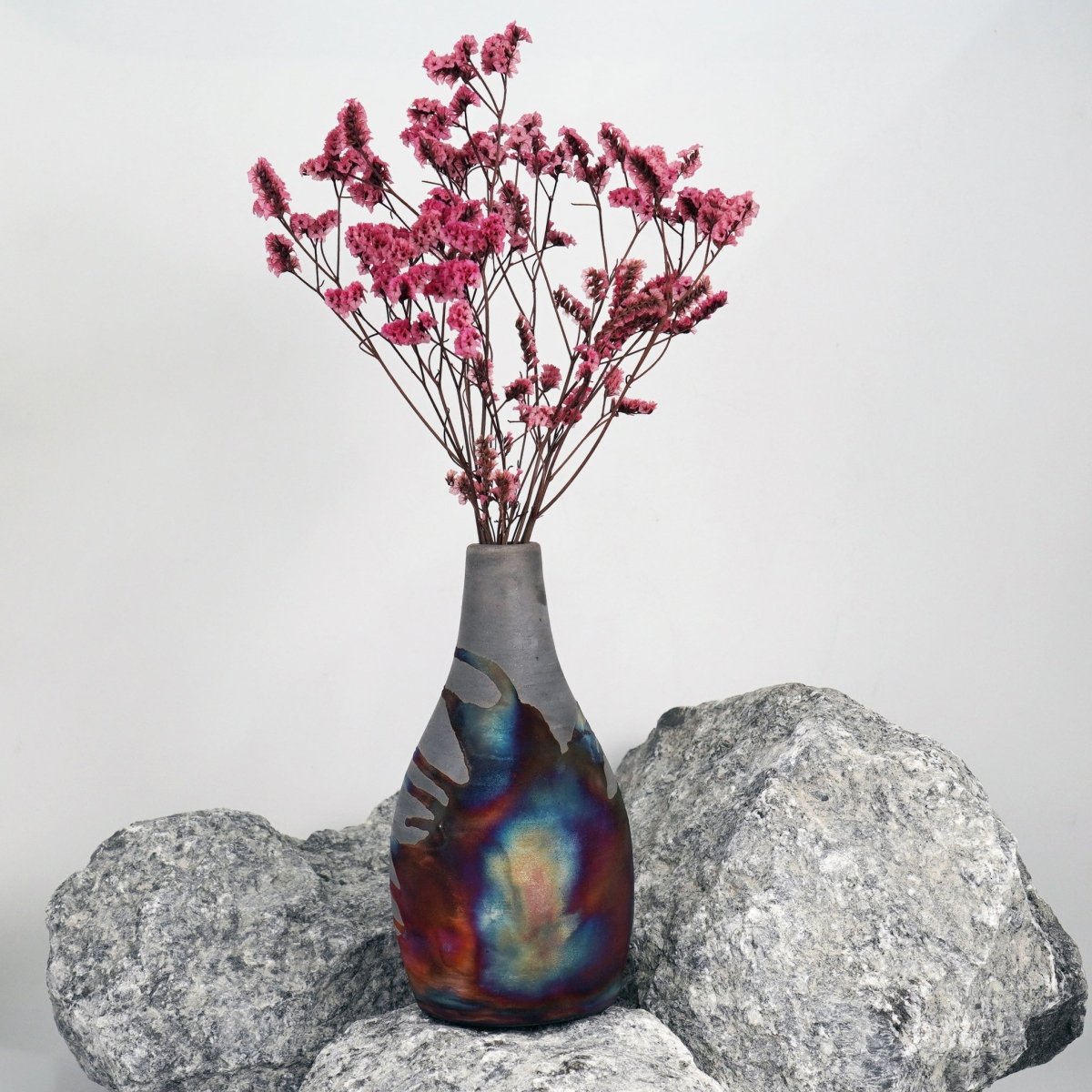 Natsu Ceramic Raku Pottery Vase - RAAQUU