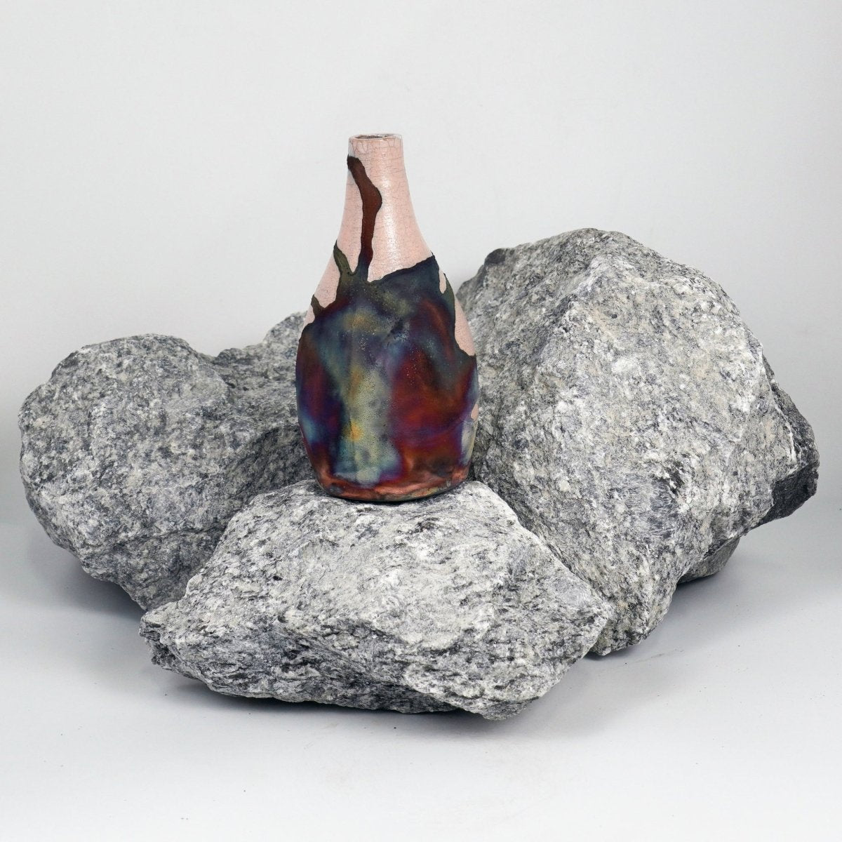 Natsu Ceramic Raku Pottery Vase - RAAQUU