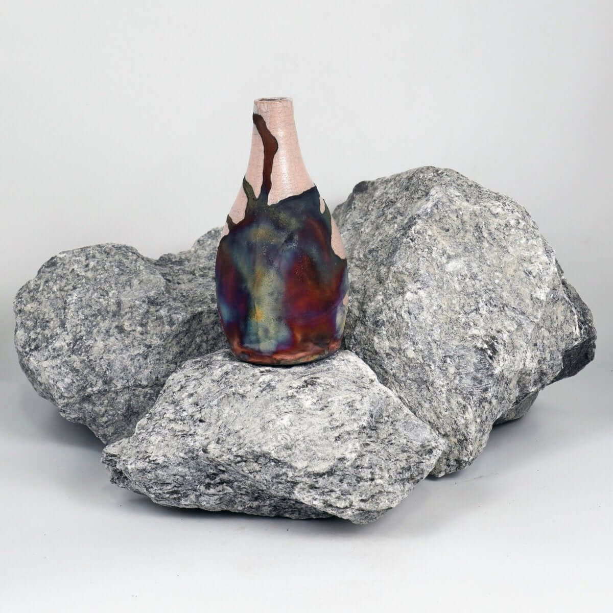 Natsu Ceramic Raku Pottery Vase - RAAQUU
