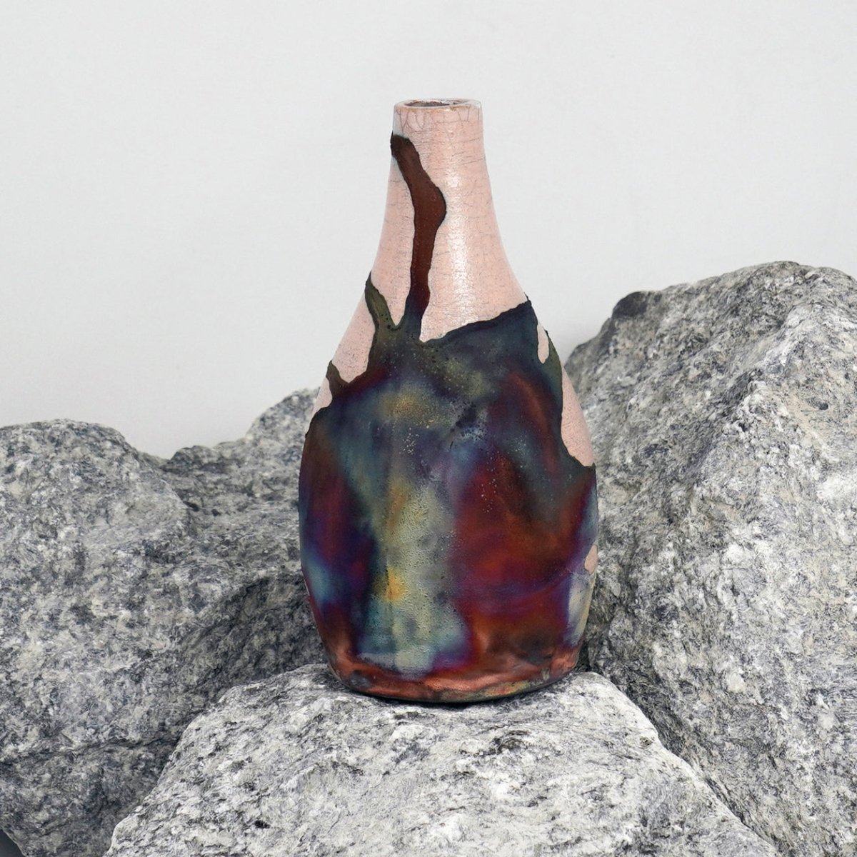 Natsu Ceramic Raku Pottery Vase - RAAQUU
