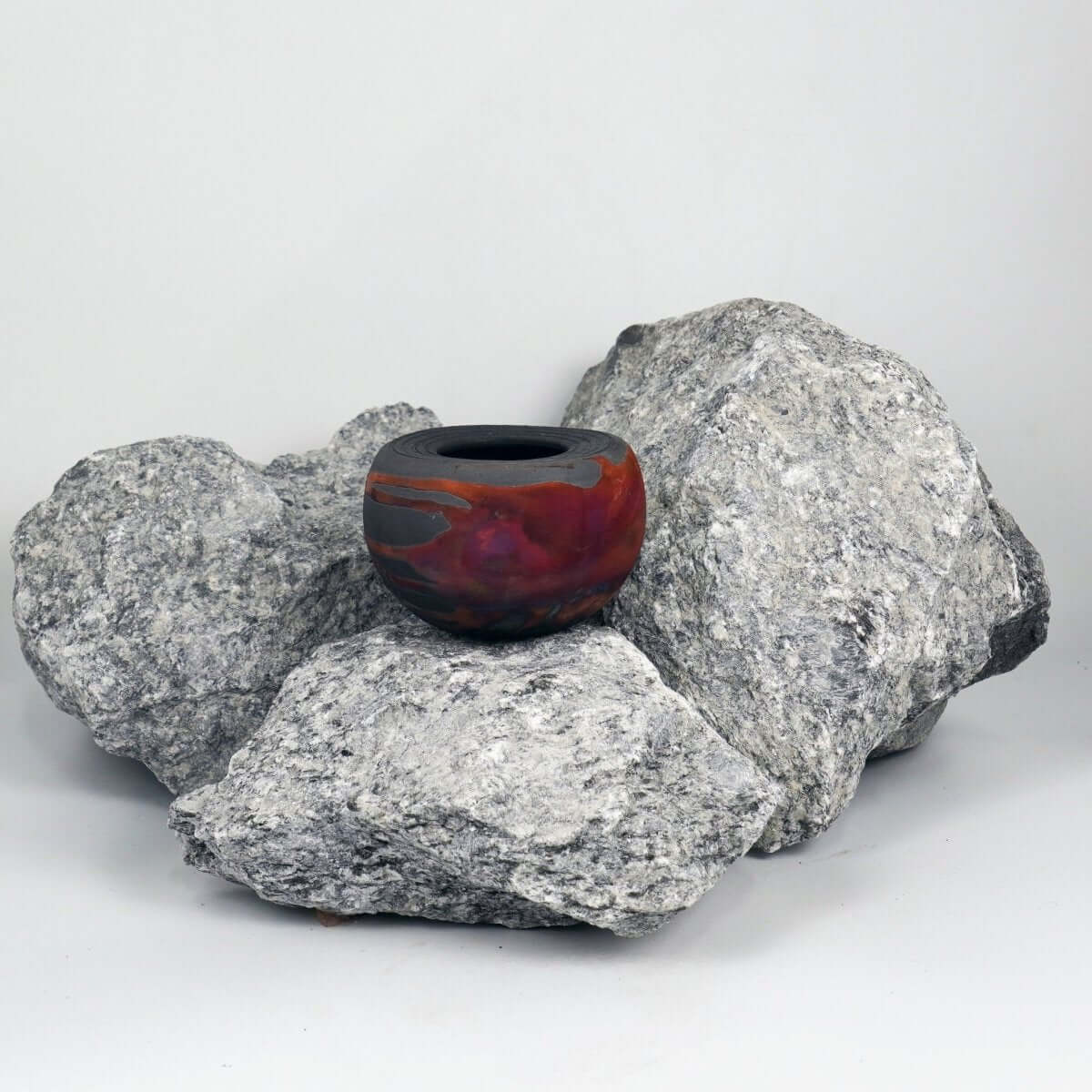Nikko Ceramic Raku Pottery Vase - RAAQUU
