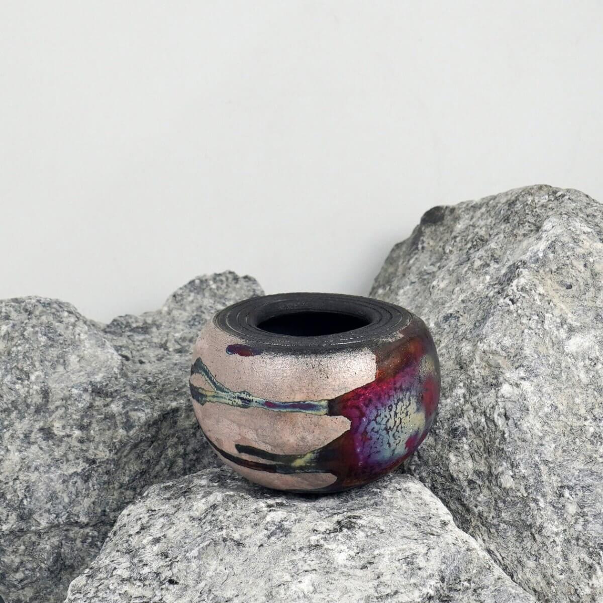 Nikko Ceramic Raku Pottery Vase - RAAQUU