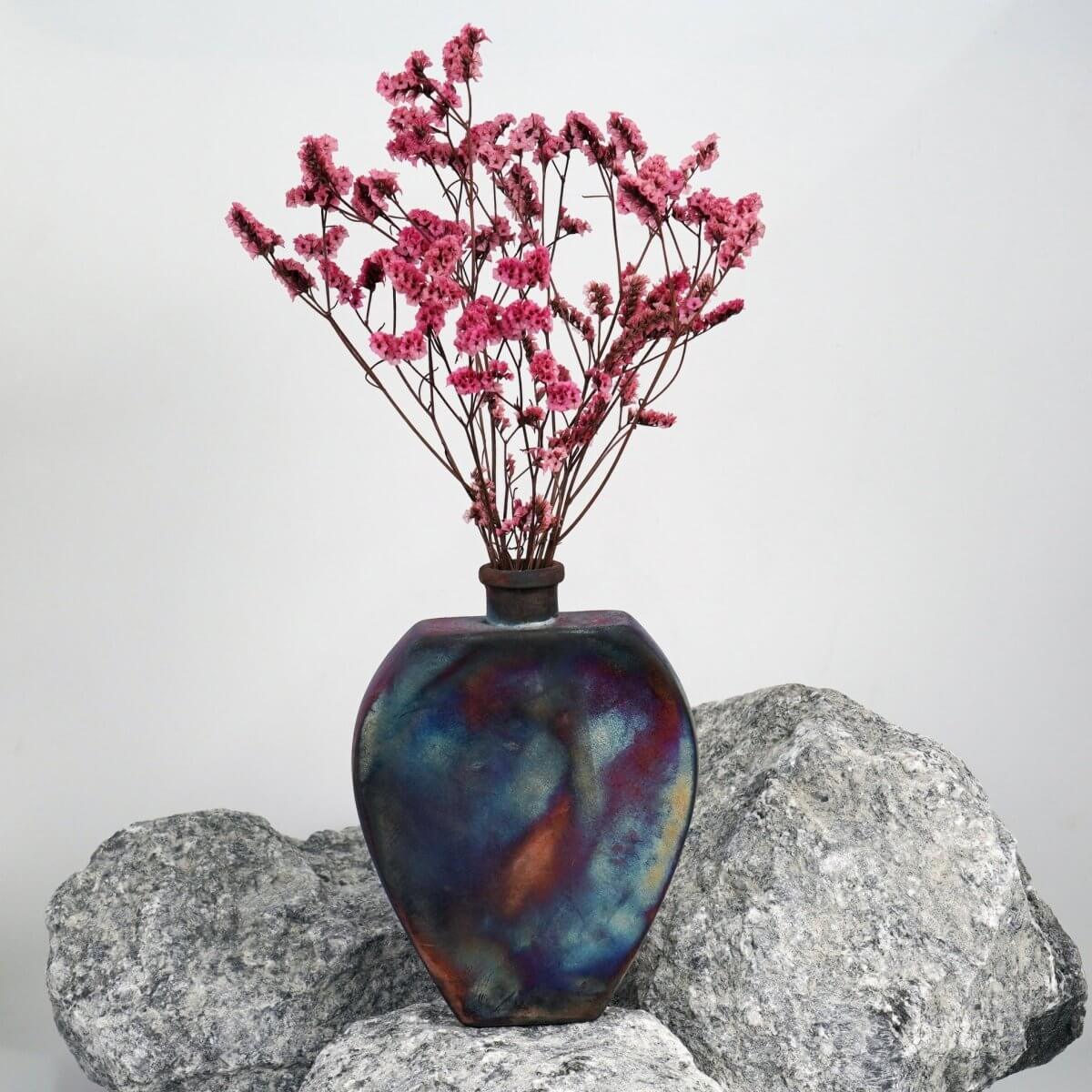 Nozomu Ceramic Raku Pottery Vase - RAAQUU