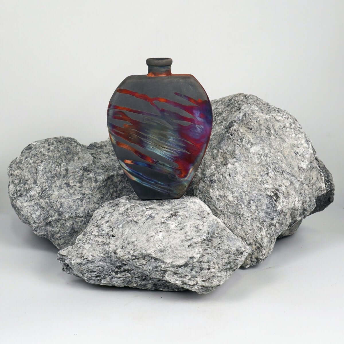 Nozomu Ceramic Raku Pottery Vase - RAAQUU