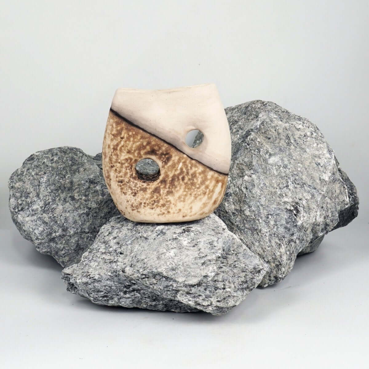 Umi Ceramic Raku Pottery Vase - RAAQUU