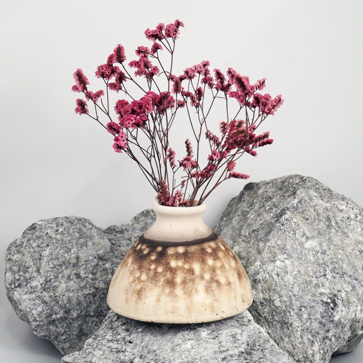Yama Ceramic Raku Pottery Vase - RAAQUU