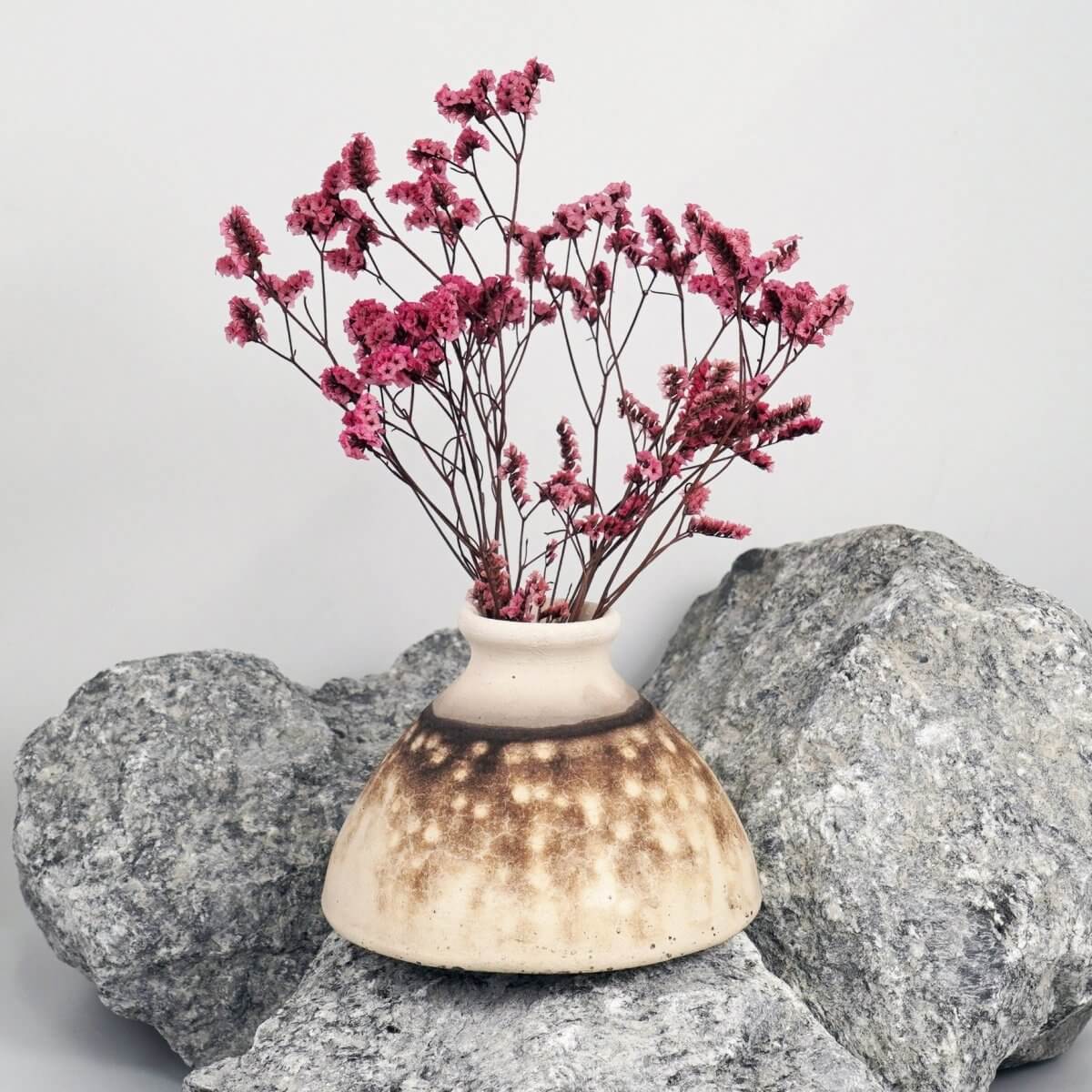 Yama Ceramic Raku Pottery Vase - RAAQUU