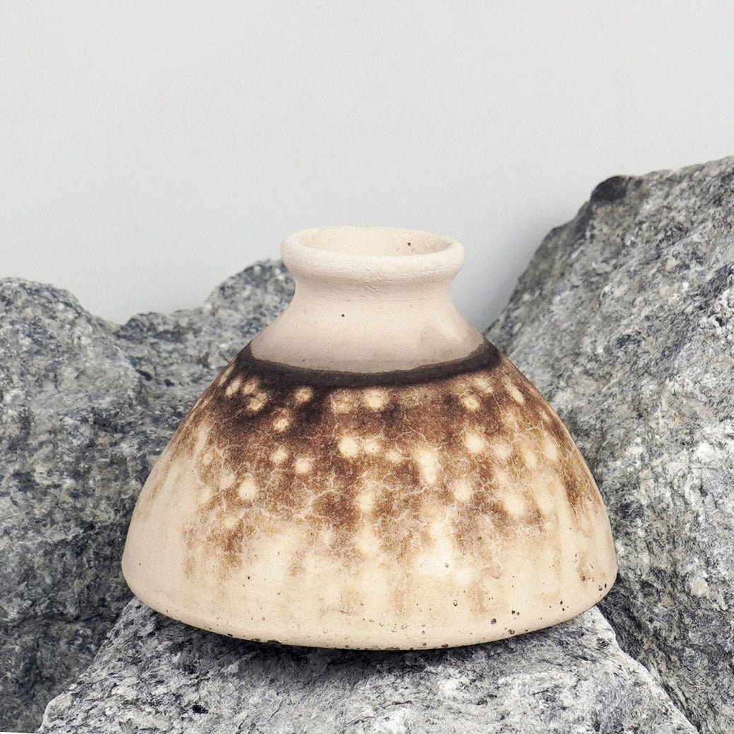 Yama Ceramic Raku Pottery Vase - RAAQUU