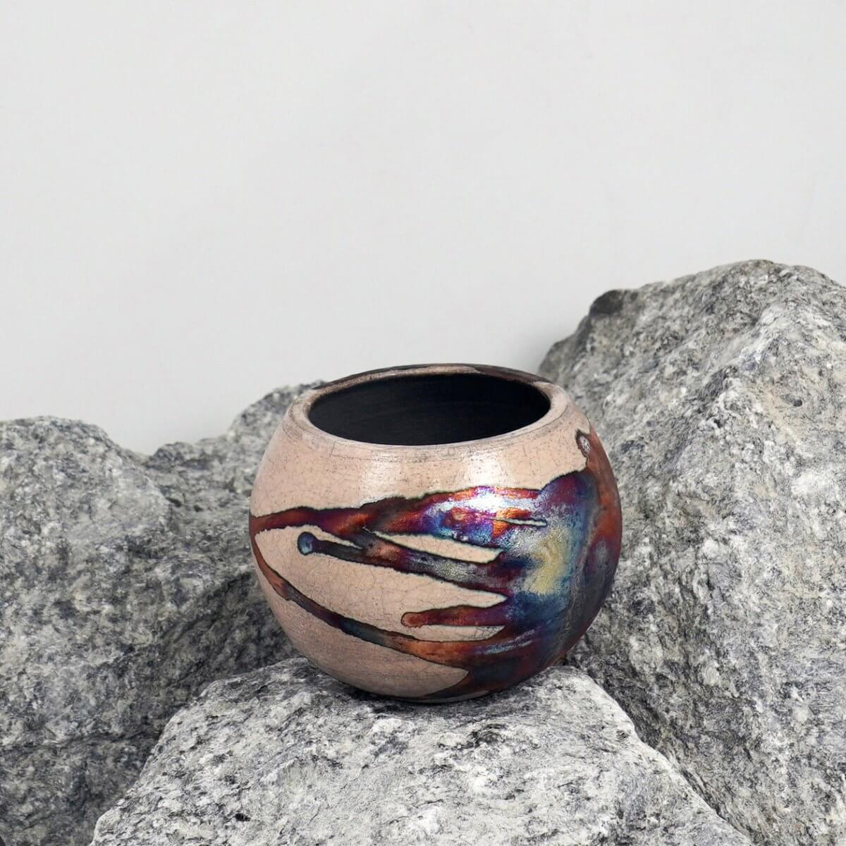 Zen Ceramic Raku Pottery Vase - RAAQUU