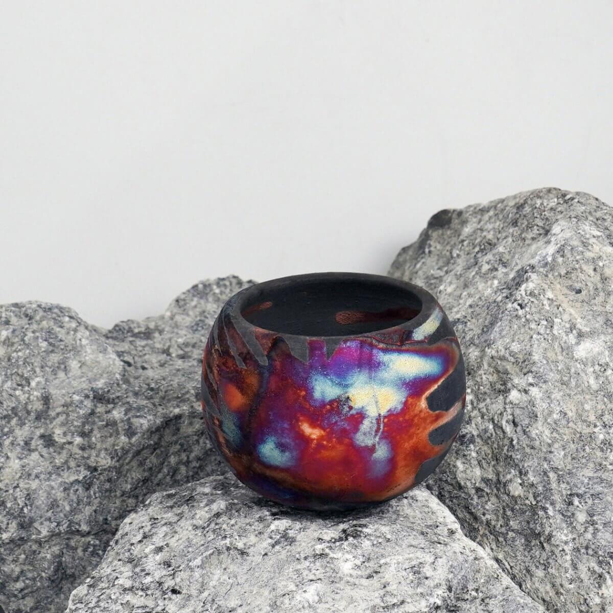 Zen Ceramic Raku Pottery Vase - RAAQUU