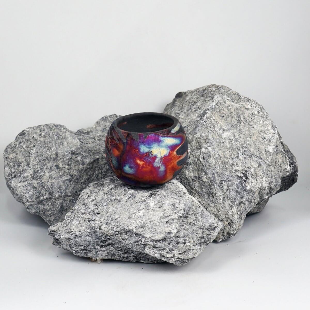 Zen Ceramic Raku Pottery Vase - RAAQUU