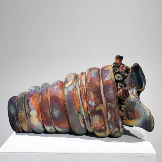 Home - life magnified collection raku ceramic pottery sculpture by Adil Ghani - RAAQUU