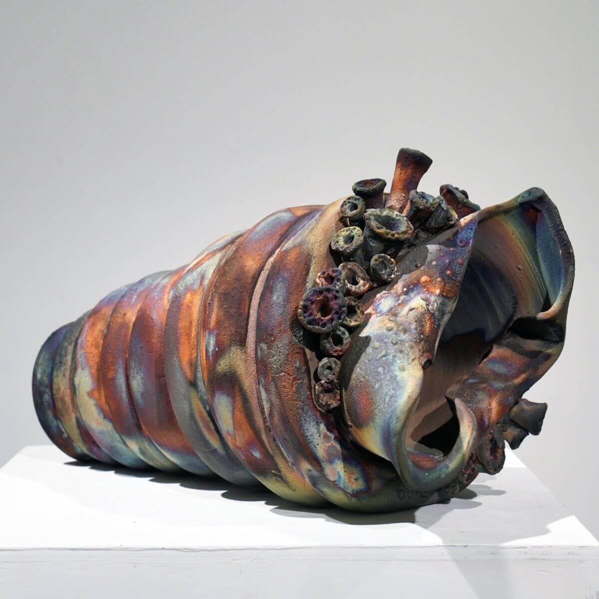 Home - life magnified collection raku ceramic pottery sculpture by Adil Ghani Unique Handmade ceramic pottery raku vases, urns, and home decor, sculptures, wall decor, gifts by Adil Ghani