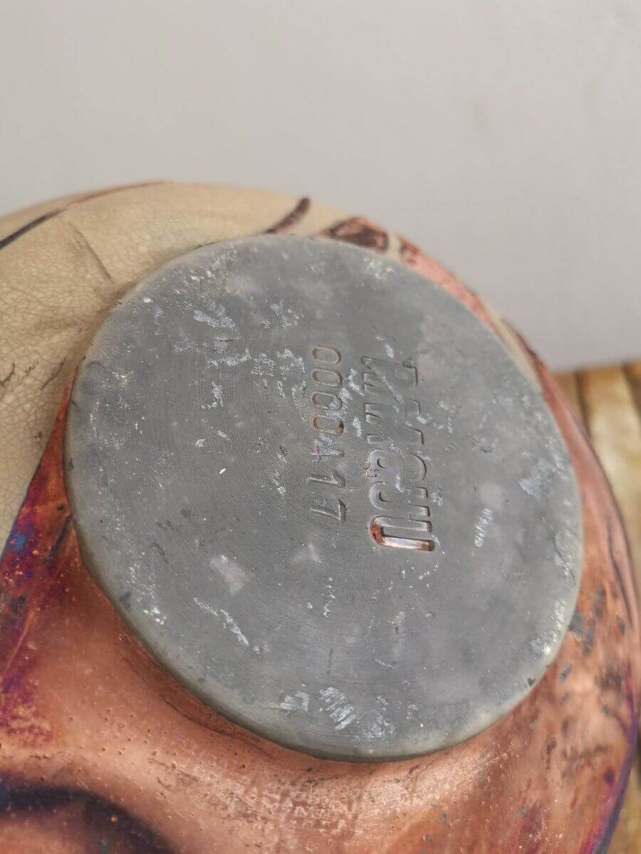 Raku pottery vase ceramic home decor