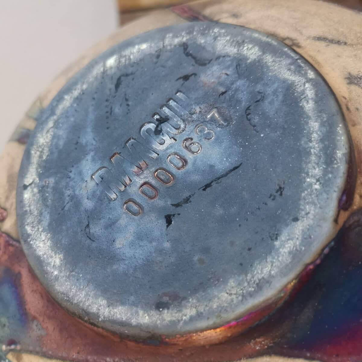 Raku pottery vase ceramic home decor
