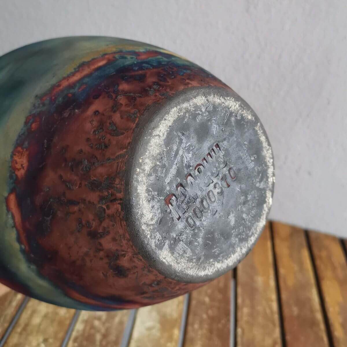 Raku pottery vase ceramic home decor