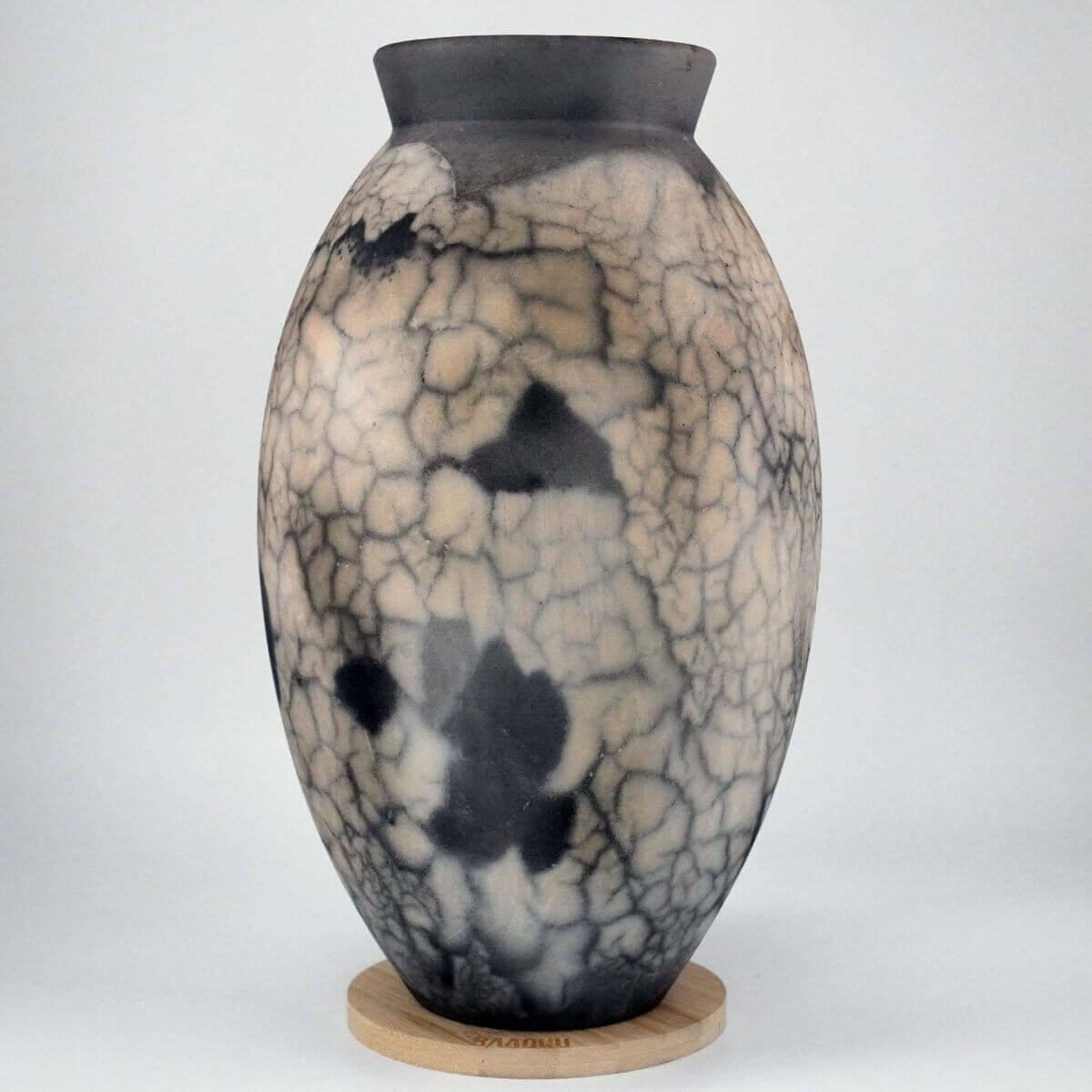 Raku pottery vase ceramic home decor