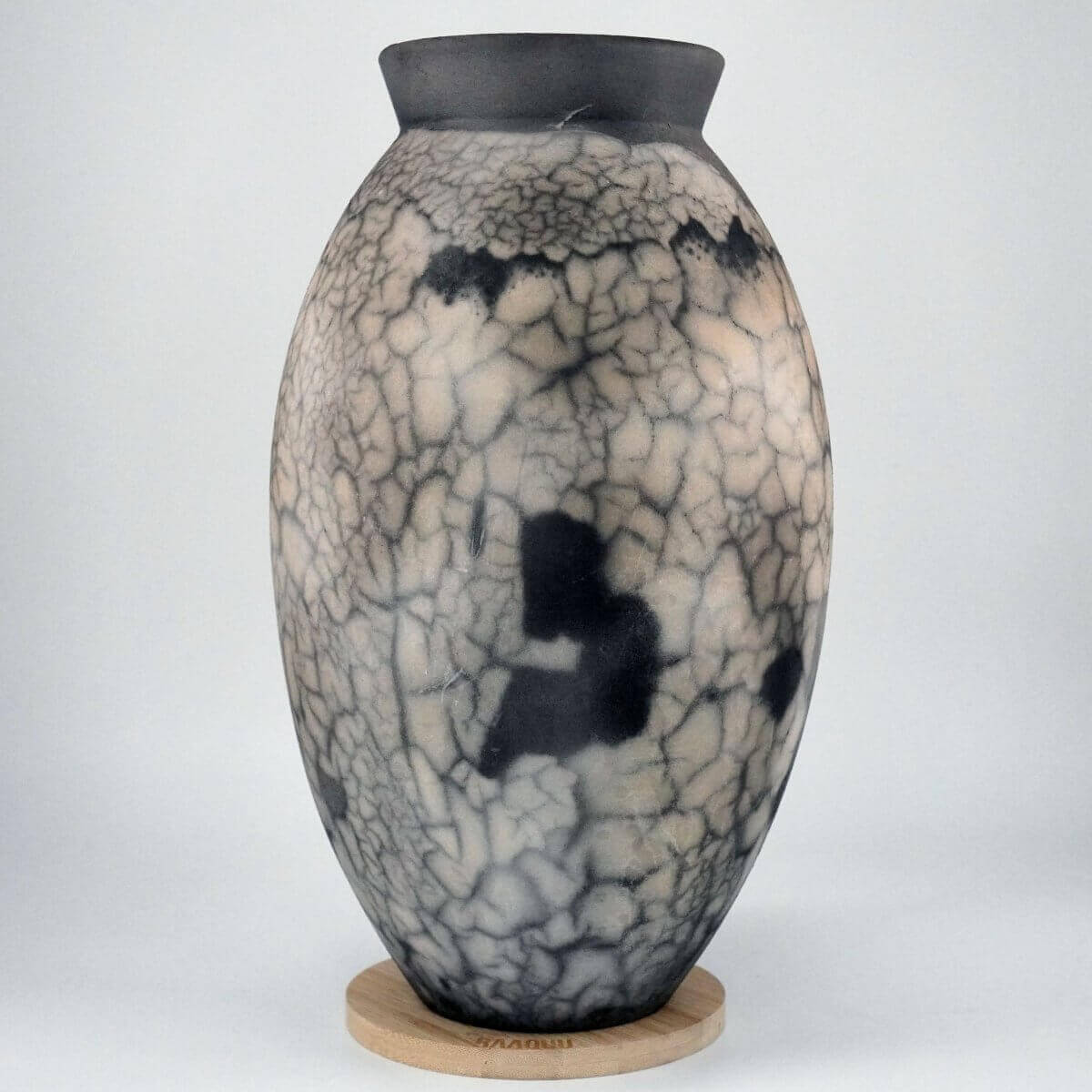 Raku pottery vase ceramic home decor