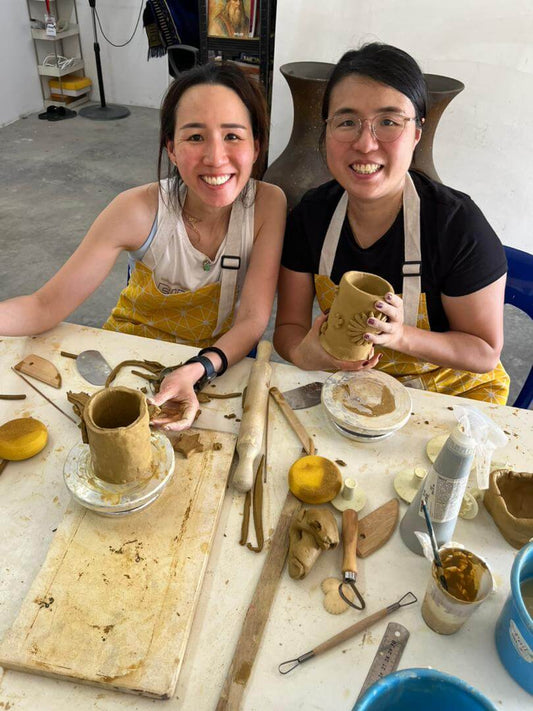 Pottery hand building class at RAAQUU