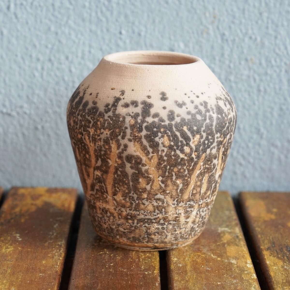 RAAQUU BASICS Raku pottery vase ceramic home decor