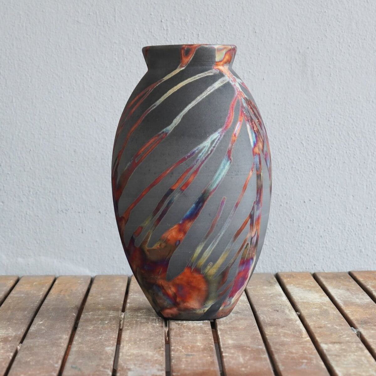 Raku Ceramic Art Series Vases Raku pottery vase ceramic home decor