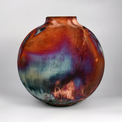 Pre-Order RAAQUU Large Globe Art Series Ceramic Vase  - Raku Pottery