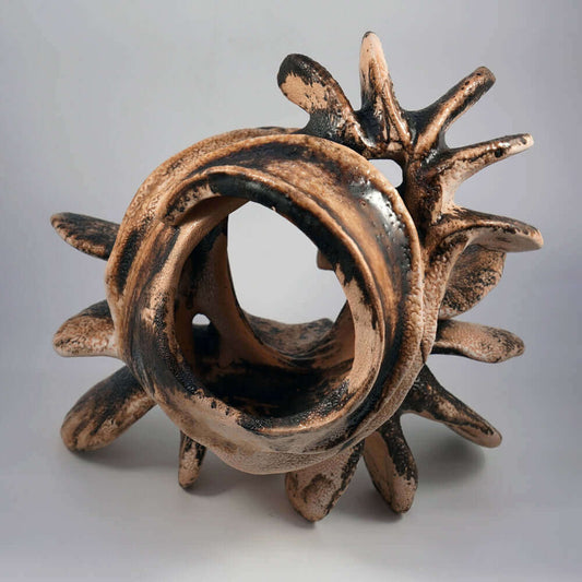 Bone series no. 1 - Bones collection raku ceramic pottery sculpture by Adil Ghani Unique Handmade ceramic pottery raku vases, urns, and home decor, sculptures, wall decor, gifts by Adil Ghani