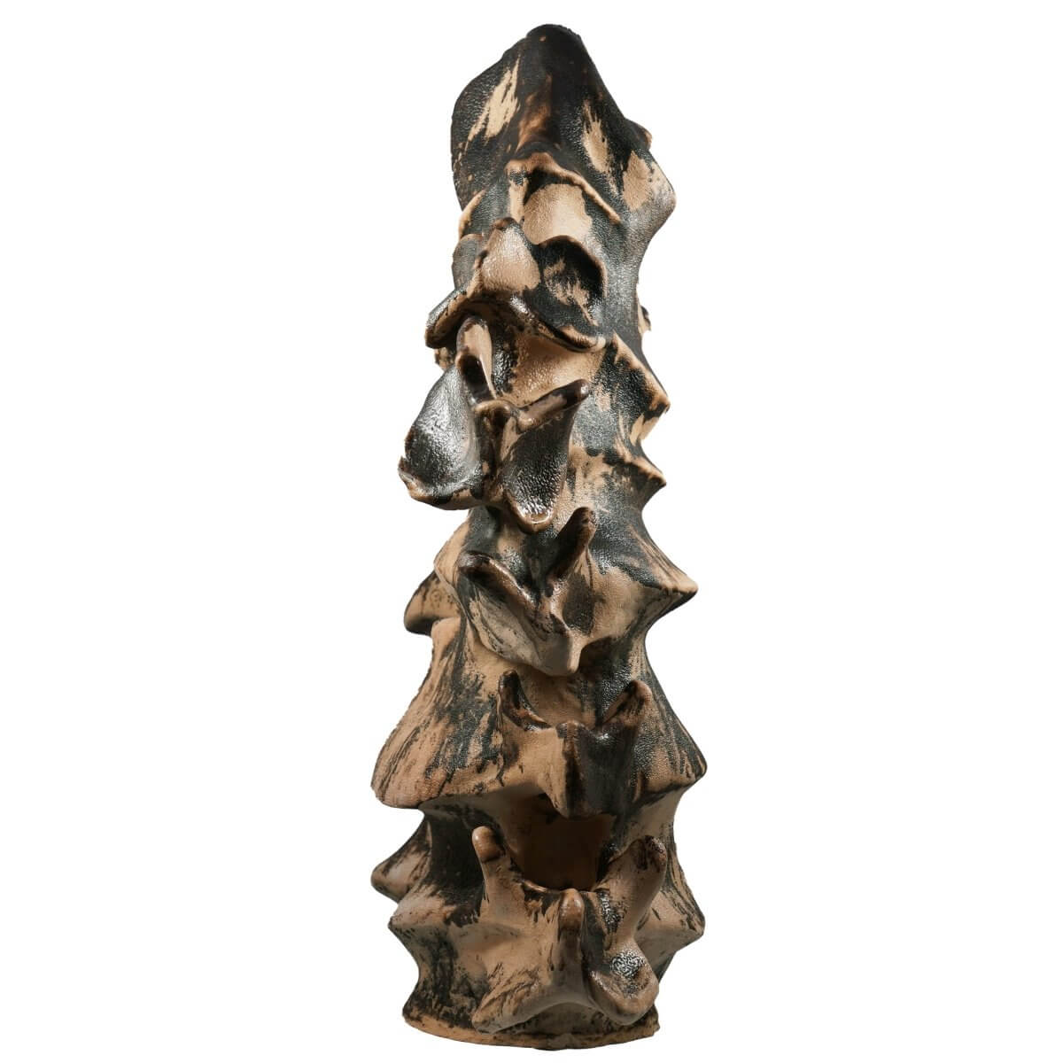 Bone series no. 2 - Bones collection raku ceramic pottery sculpture by Adil Ghani Unique Handmade ceramic pottery raku vases, urns, and home decor, sculptures, wall decor, gifts by Adil Ghani