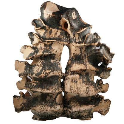 Bone series no. 2 - Bones collection raku ceramic pottery sculpture by Adil Ghani Unique Handmade ceramic pottery raku vases, urns, and home decor, sculptures, wall decor, gifts by Adil Ghani