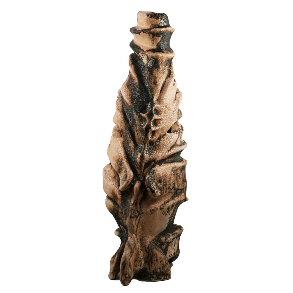 Bone series no. 3 - Bones collection raku ceramic pottery sculpture by Adil Ghani Unique Handmade ceramic pottery raku vases, urns, and home decor, sculptures, wall decor, gifts by Adil Ghani