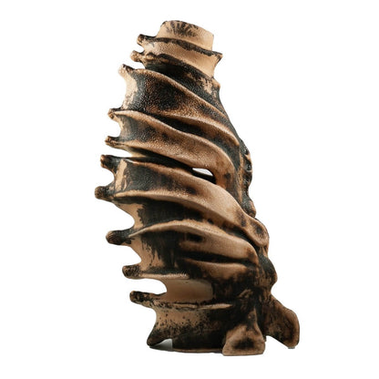 Bone series no. 3 - Bones collection raku ceramic pottery sculpture by Adil Ghani Unique Handmade ceramic pottery raku vases, urns, and home decor, sculptures, wall decor, gifts by Adil Ghani