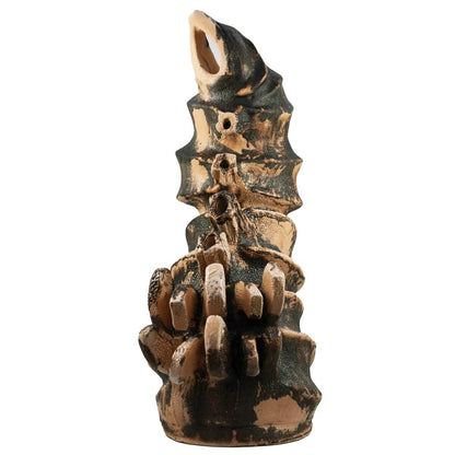 Bone series no. 4 - Bones collection raku ceramic pottery sculpture by Adil Ghani Unique Handmade ceramic pottery raku vases, urns, and home decor, sculptures, wall decor, gifts by Adil Ghani