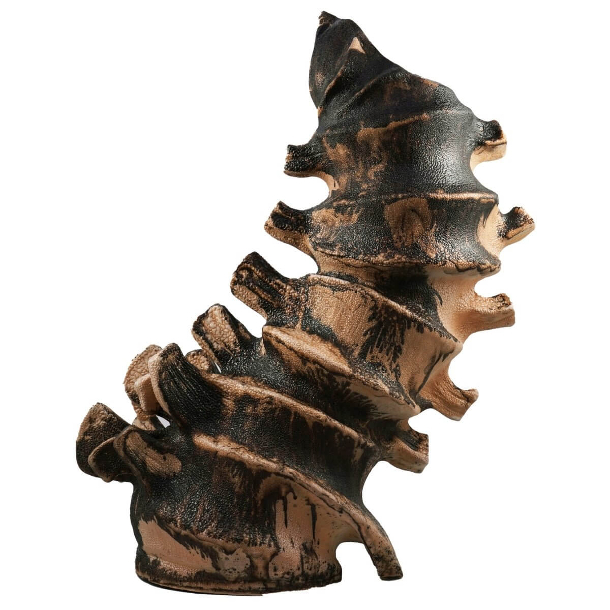 Bone series no. 4 - Bones collection raku ceramic pottery sculpture by Adil Ghani Unique Handmade ceramic pottery raku vases, urns, and home decor, sculptures, wall decor, gifts by Adil Ghani