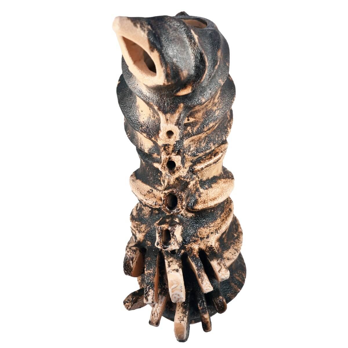Bone series no. 4 - Bones collection raku ceramic pottery sculpture by Adil Ghani Unique Handmade ceramic pottery raku vases, urns, and home decor, sculptures, wall decor, gifts by Adil Ghani