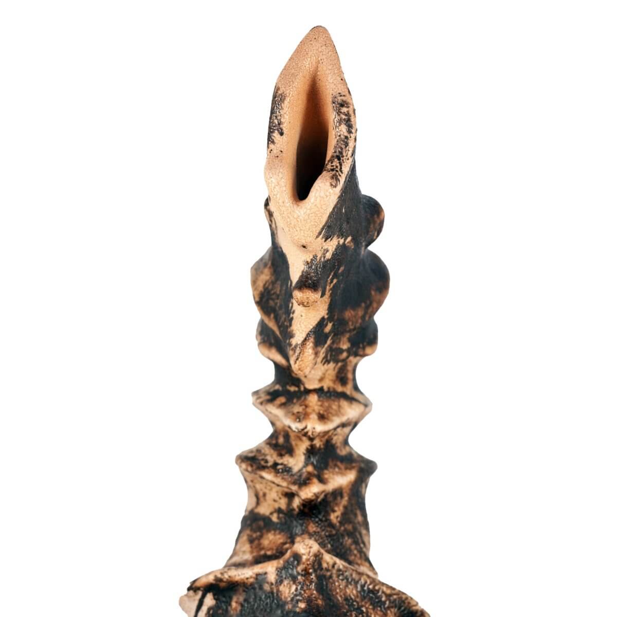 Bone series no. 5 - Bones collection raku ceramic pottery sculpture by Adil Ghani Unique Handmade ceramic pottery raku vases, urns, and home decor, sculptures, wall decor, gifts by Adil Ghani