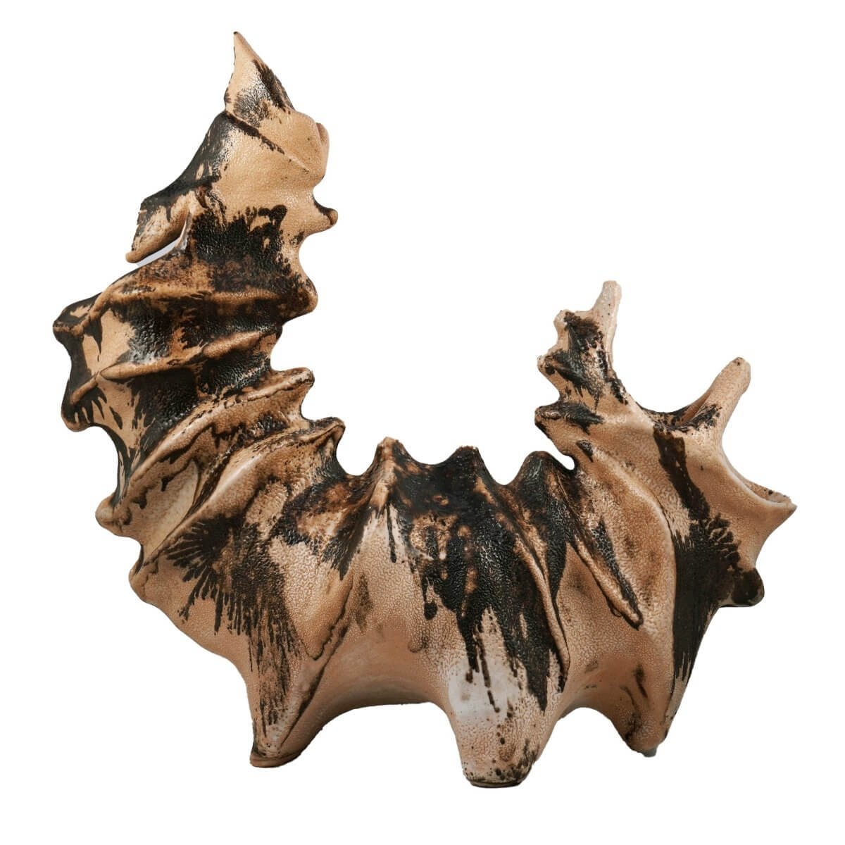 Bone series no. 5 - Bones collection raku ceramic pottery sculpture by Adil Ghani Unique Handmade ceramic pottery raku vases, urns, and home decor, sculptures, wall decor, gifts by Adil Ghani