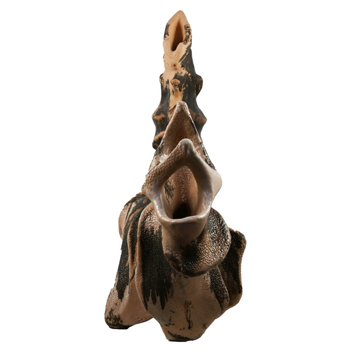Bone series no. 5 - Bones collection raku ceramic pottery sculpture by Adil Ghani Unique Handmade ceramic pottery raku vases, urns, and home decor, sculptures, wall decor, gifts by Adil Ghani