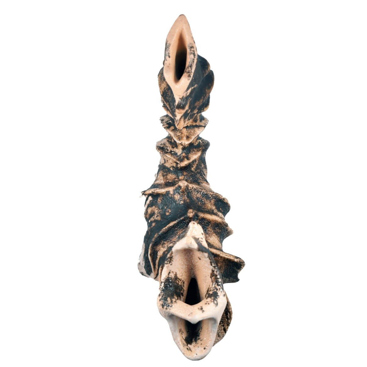Bone series no. 5 - Bones collection raku ceramic pottery sculpture by Adil Ghani Unique Handmade ceramic pottery raku vases, urns, and home decor, sculptures, wall decor, gifts by Adil Ghani